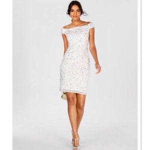 Off the shoulder beaded dress